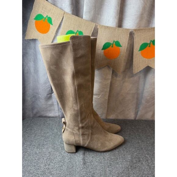 Cole Haan Women Go-To Suede Knee-High Block Boots Size 8B NWOB - Picture 1 of 9